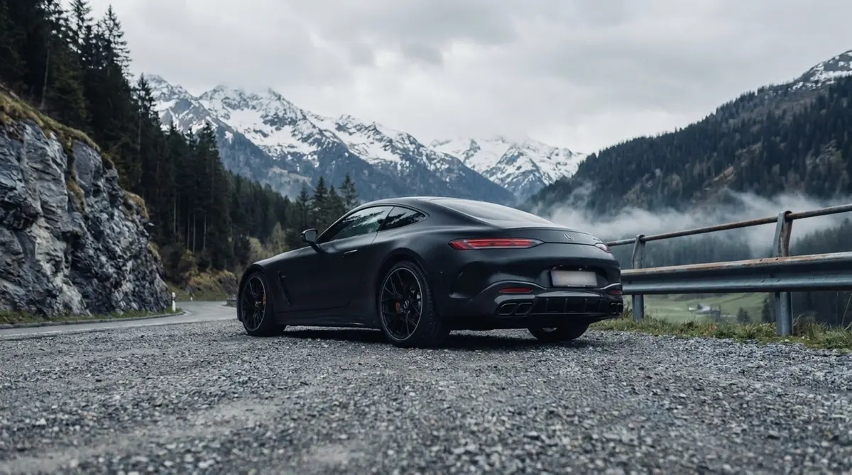 Mercedes Benz GT63 AMG Coupe 2024, vista frontal — Sports Car Rental Barcelona, Barcelona. Mercedes Benz GT63 AMG Coupe en Barcelona El Mercedes Benz GT63 AMG Coupe 2024 puede…